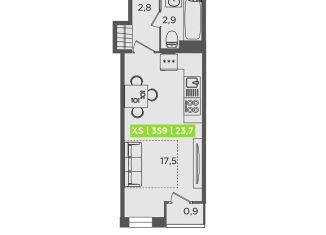 Продам квартиру студию, 23.7 м2, Санкт-Петербург, Приморский район, Планерная улица, 87к1