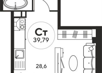 Продам 1-комнатную квартиру, 39 м2, Ростовская область, Пушкинская улица, 97