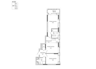 Продается 2-комнатная квартира, 60.3 м2, Ижевск