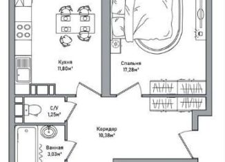 Продаю двухкомнатную квартиру, 60.8 м2, Ярославль, Фрунзенский район, проспект Фрунзе, 56Д