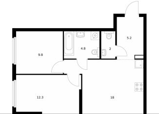 Продается 2-ком. квартира, 52.1 м2, Москва, ЖК Барклая 6, жилой комплекс Барклая 6, к8