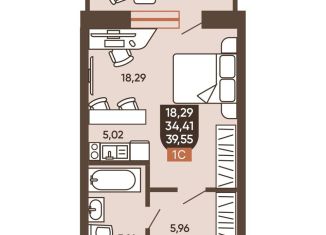 Продаю квартиру студию, 37 м2, Новосибирск, метро Заельцовская, Новоуральская улица, 10