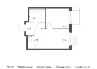 Продается однокомнатная квартира, 32.4 м2, Московская область