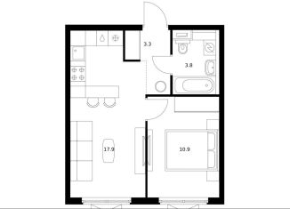 Продажа 1-ком. квартиры, 35.9 м2, Московская область, жилой комплекс Яуза Парк, 5