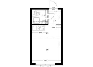 Продается квартира студия, 20.1 м2, Москва, Тимирязевский район, жилой комплекс Большая Академическая 85, к3.6