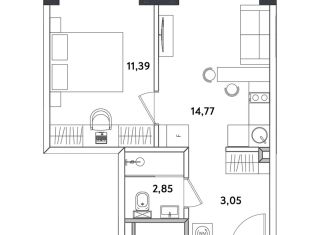 Продам 2-комнатную квартиру, 32.7 м2, Москва, ВАО, Окружной проезд, 10Б