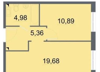 1-ком. квартира на продажу, 40.9 м2, Санкт-Петербург, метро Улица Дыбенко, проспект Большевиков, уч3