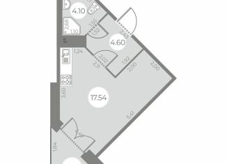 Продается квартира студия, 27 м2, Санкт-Петербург, ЖК Огни Залива, улица Маршала Захарова, 10