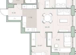 Продается 3-комнатная квартира, 72.5 м2, Москва, ЗАО