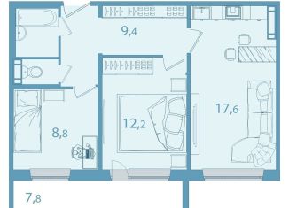 Продам 3-комнатную квартиру, 56.2 м2, Северск, улица Славского, 26