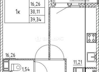 Продажа 1-комнатной квартиры, 38.1 м2, городской посёлок Янино-1, ЖК Янила Драйв, улица Рембрандта, 4
