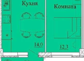 Продается однокомнатная квартира, 41.3 м2, Ивановская область