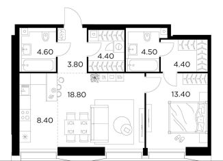 Продажа 2-ком. квартиры, 62.3 м2, Москва, Войковский район