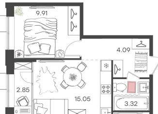 Продается однокомнатная квартира, 35.2 м2, Нижний Новгород, Автозаводский район