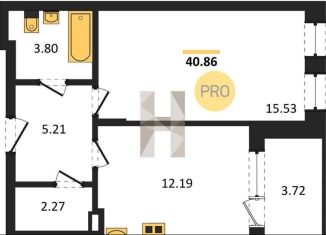 Продается 1-комнатная квартира, 40.9 м2, Воронежская область