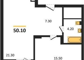 Однокомнатная квартира на продажу, 50.1 м2, Воронеж, Железнодорожный район