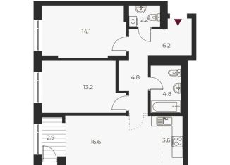 Продается трехкомнатная квартира, 67 м2, Новосибирск, Заельцовский район