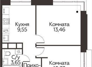 2-комнатная квартира на продажу, 41.4 м2, Одинцово