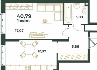 Продается 1-ком. квартира, 40.8 м2, Хабаровский край