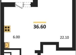 Продается квартира студия, 36.6 м2, Воронеж, Железнодорожный район