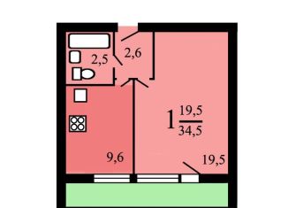 Продам 1-ком. квартиру, 34.6 м2, Москва, Веерная улица, 30