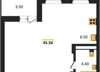 Продаю квартиру студию, 45.5 м2, Воронеж, Железнодорожный район