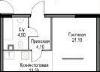 Продаю квартиру студию, 43.2 м2, Москва, ЮЗАО, улица Академика Челомея, 1А