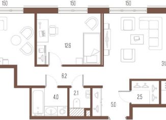 Продажа 3-комнатной квартиры, 107.9 м2, Санкт-Петербург, улица Стахановцев, 1, метро Новочеркасская