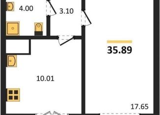 Продажа однокомнатной квартиры, 35.9 м2, Воронеж, Цимлянская улица, 10В