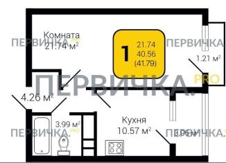 Продаю 1-комнатную квартиру, 41.8 м2, Воронежская область, улица Ломоносова, 116/25