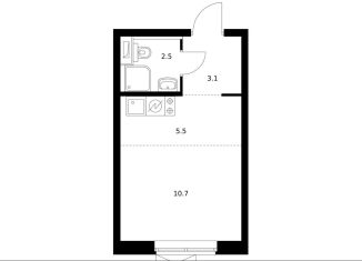 Квартира на продажу студия, 21.8 м2, Москва, метро Бибирево