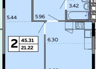 Продаю двухкомнатную квартиру, 45 м2, Удмуртия