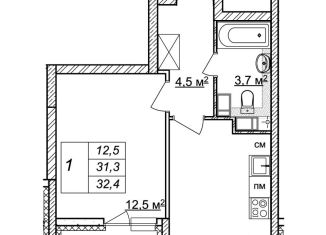 Продаю 1-ком. квартиру, 32.4 м2, Нижний Новгород, жилой комплекс Новая Кузнечиха, 13