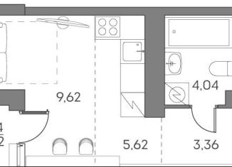 Продам квартиру студию, 23.5 м2, Москва, ЮВАО, Рязанский проспект, 2с27