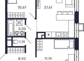 Продажа трехкомнатной квартиры, 74 м2, Красногорск