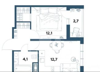 Продам 1-ком. квартиру, 32 м2, Санкт-Петербург, Глухарская улица, 26, Приморский район