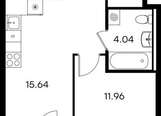 1-ком. квартира на продажу, 36.8 м2, Татарстан