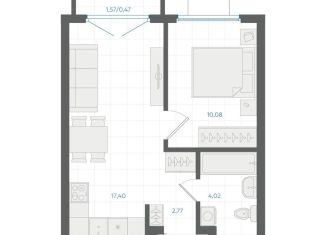 Продается 1-ком. квартира, 34.7 м2, Свердловская область