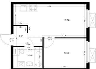 Продам 1-комнатную квартиру, 32.4 м2, Москва, жилой комплекс Ютаново, 6