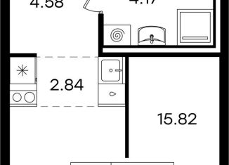 Продаю квартиру студию, 27.4 м2, Казань