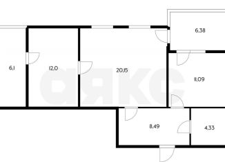 Продажа двухкомнатной квартиры, 62 м2, Краснодарский край, микрорайон Любимово, 16