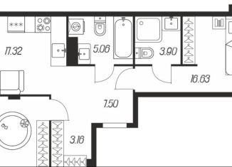 Продается 2-ком. квартира, 67.2 м2, Тула, Зареченский территориальный округ