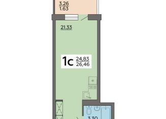 Продается квартира студия, 26.5 м2, Воронеж, Советский район, Острогожская улица, 164