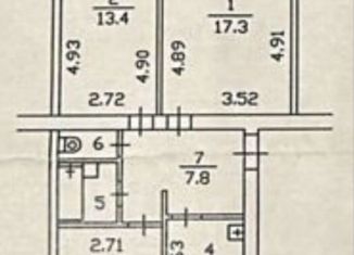 Продаю 3-ком. квартиру, 62 м2, Республика Башкортостан, Парковая улица, 7А