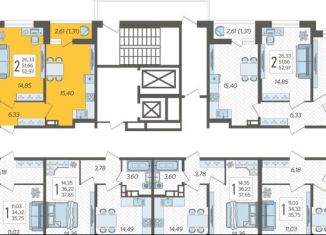 Продажа 2-комнатной квартиры, 53 м2, Краснодар, Карасунский округ