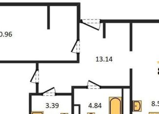 Продаю двухкомнатную квартиру, 81.4 м2, Новосибирск, метро Студенческая, Большевистская улица, 32/1