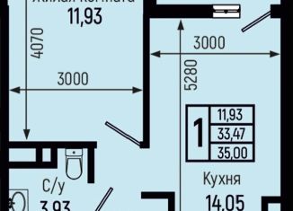 Продам 1-ком. квартиру, 35 м2, Краснодарский край