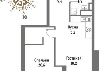 Продажа 2-ком. квартиры, 60.7 м2, Москва, ВАО, улица Матросская Тишина, 12