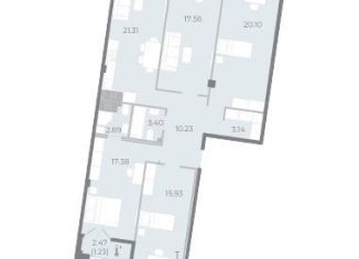 4-ком. квартира на продажу, 113.2 м2, Санкт-Петербург, Ремесленная улица, 15, Петроградский район