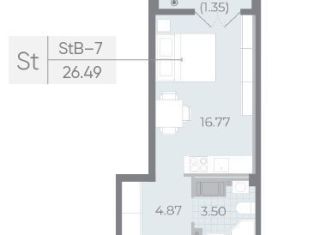 Квартира на продажу студия, 26.5 м2, Санкт-Петербург, Ремесленная улица, 15